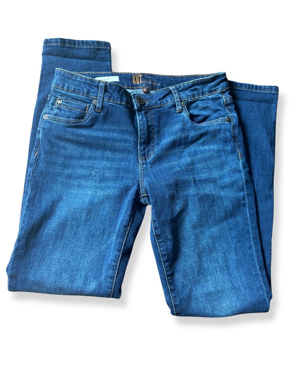 KUT from the Kloth Katy Boyfriend Jeans Women’s Size 2 Medium Wash Stretch Denim